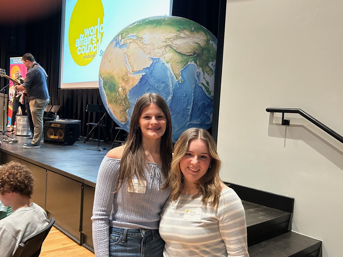 MPAVikings's tweet image. MP students, Helena Harmening & Avery Polinsky are expanding their global perspectives at the World Affairs Day Conference in Pittsburgh! 🌍💡 Engaging in discussions on international issues and leadership! #GlobalCitizens #WorldAffairsDay" @MPASDVikings