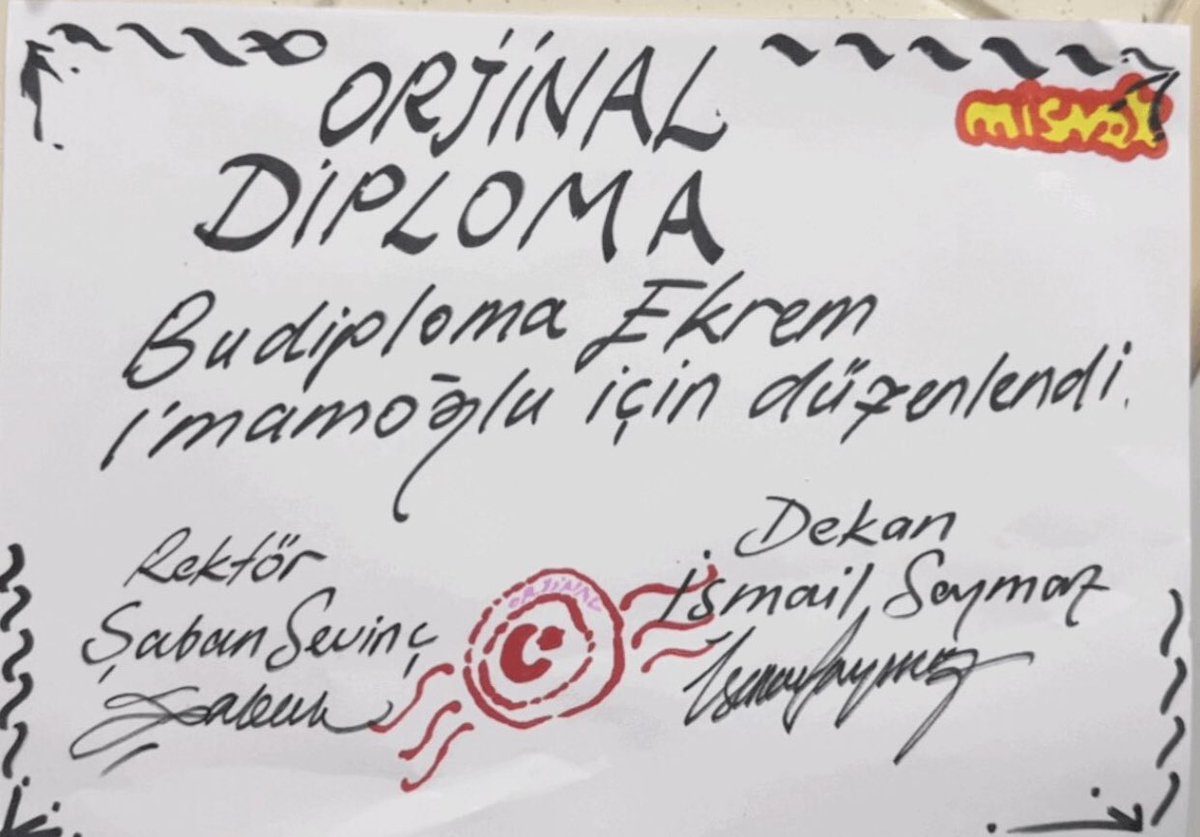 Tüm diploma iddaları yalandır.. işte size diploma