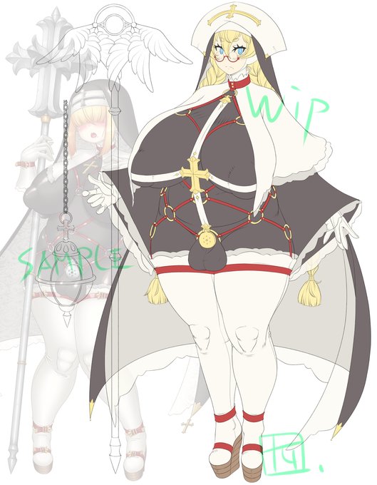 レイヤーわけ完了。妹ちゃんとの身長差はこのぐらい 