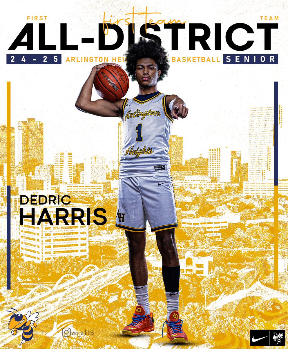 Congratulations to Senior Dedric Harris <a href="/DHarrisJr5/">Dj Harris</a> on being selected 7-5A 1st Team All District!

#30West x #EarnedNotGiven