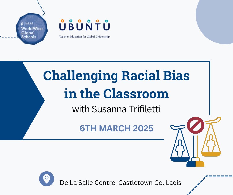 WorldWise Global Schools (@worldwise_irl) on Twitter photo WWGS and <a href="/Ubuntu_Network/">Ubuntu Network</a> are delighted to present 'Challenging Racial Bias in the Classroom with Susanna Trifiletti'. This is a full day workshop with limited number of places. Find out more and register here: worldwiseschools.ie/resource-item/… WWGS and <a href="/Ubuntu_Network/">Ubuntu Network</a> are delighted to present 'Challenging Racial Bias in the Classroom with Susanna Trifiletti'. This is a full day workshop with limited number of places. Find out more and register here: worldwiseschools.ie/resource-item/…