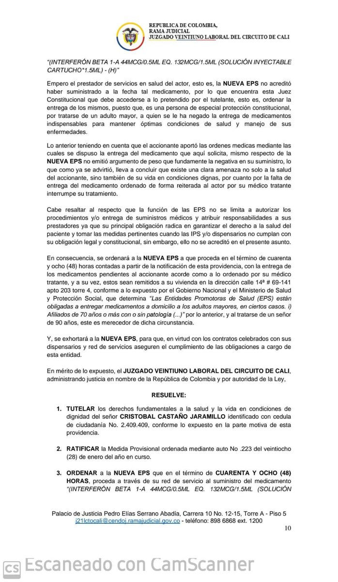 MariaVal89's tweet photo. Son muchos pacientes hoy sufriendo porque la @NuevaEPS_  no entrega medicamentos, @Supersalud ni ustedes ni lo jueces ayudan, tenemos 2 pacientes con Esclerosis Múltiple, enfermedad que no descansa, 5 a 6 meses sin medicamentos y uno adulto Mayor, ayuda #SOSSALUD @Fecoer https://t.co/yylkbIPOdN