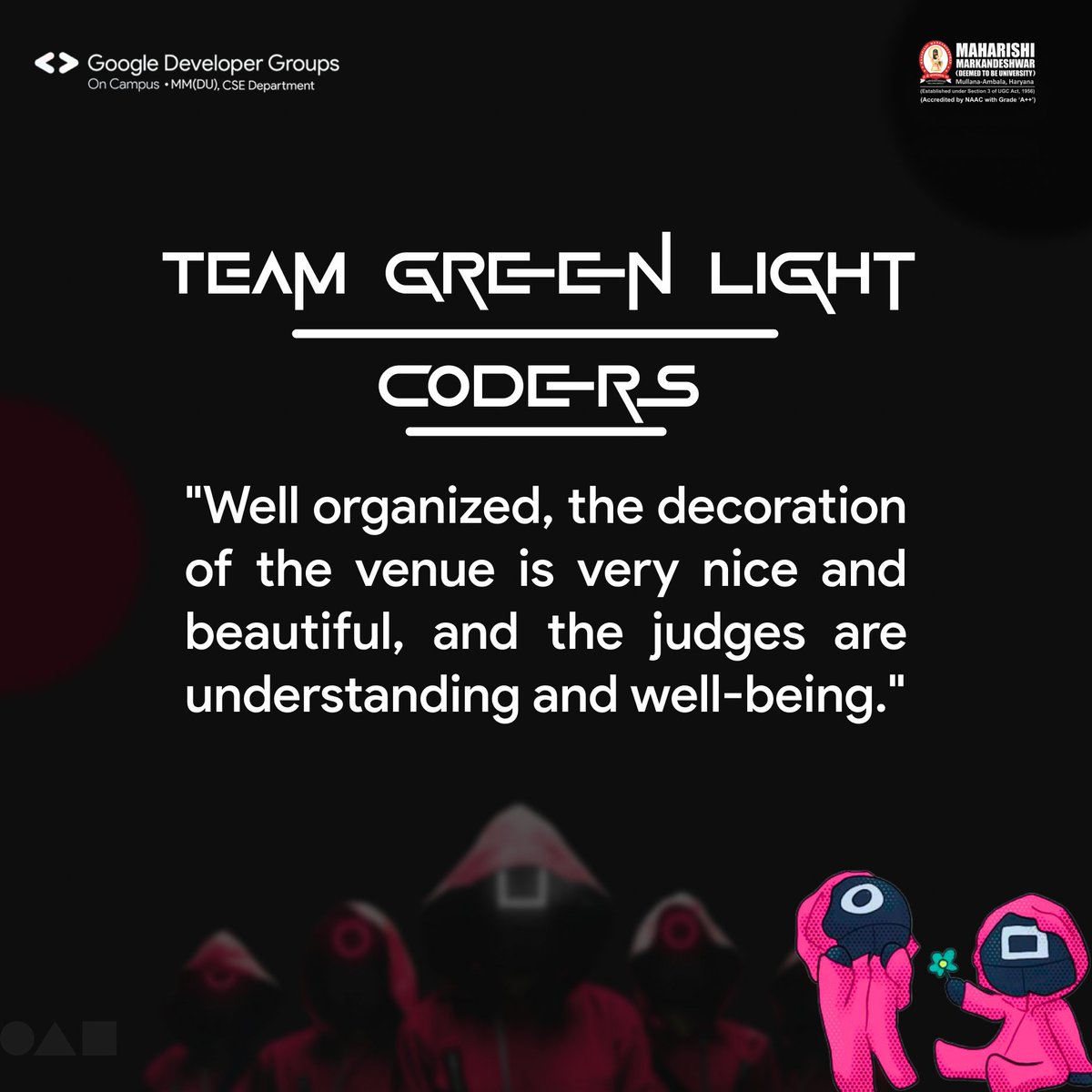 gdsc_mmdu's tweet photo. Hackureka 2025 was a ride! From insane ideas to intense presentations, our participants brought the heat. Here’s what they had to say! ⏬🔥
Big love to everyone who made this hackathon legendary! 💙 #Hackureka2025 #CodeCompeteConquer https://t.co/J2XeL5nPyM