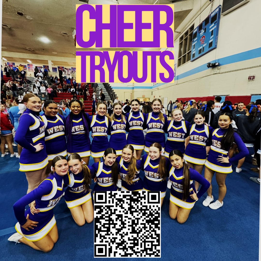 Don’t forget to sign up for tryouts! Use the QR code 🎉 Everyone is welcome to tryout ☺️