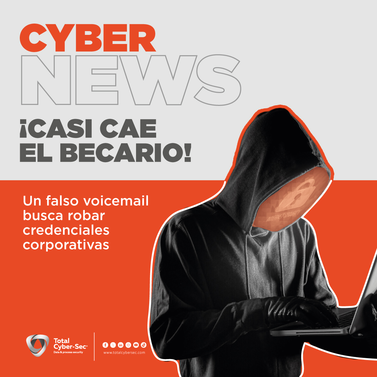 totalcybersec's tweet image. 🚨 Nuevo #Voicemail en la mira 🎣🔐  
#ESET detectó una campaña de #spearPhishing que busca robar credenciales corporativas, especialmente de #Outlook. ¡No caigas en la trampa! 🚫📩  

Consulta la nota aquí 👉 bit.ly/43aV5Dy
