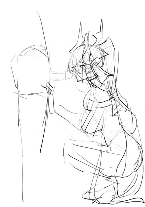 ちんきすラケラマリンのラフです。
服むずかしー今回も簡略します 