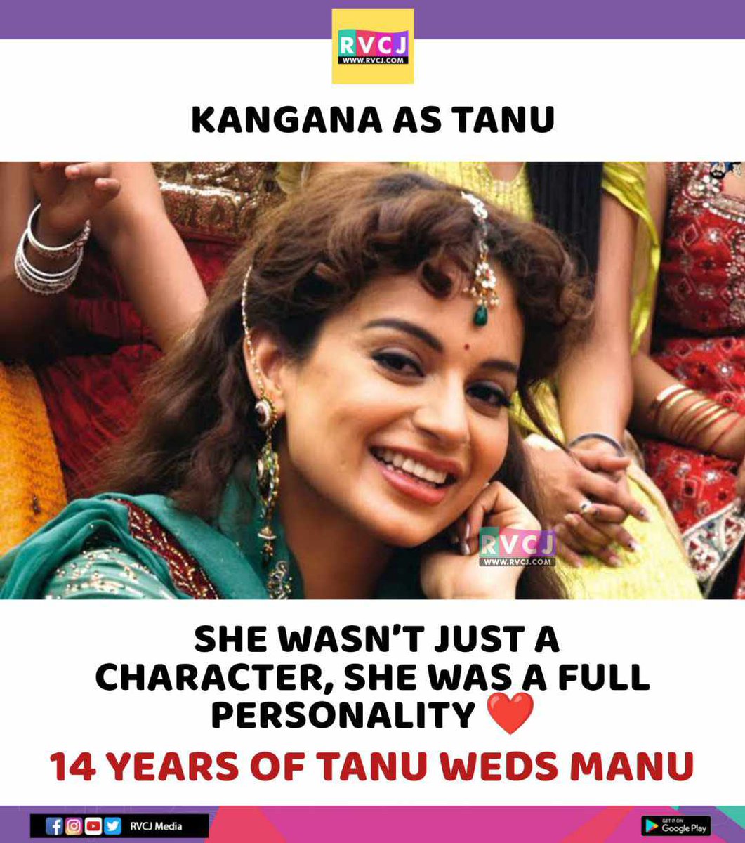 rvcjmovies's tweet photo. 14 years of Tanu Weds Manu
@KanganaTeam
@ActorMadhavan
#tanuwedsmanu #kanganaranaut #rmad https://t.co/icnb1vsR0D