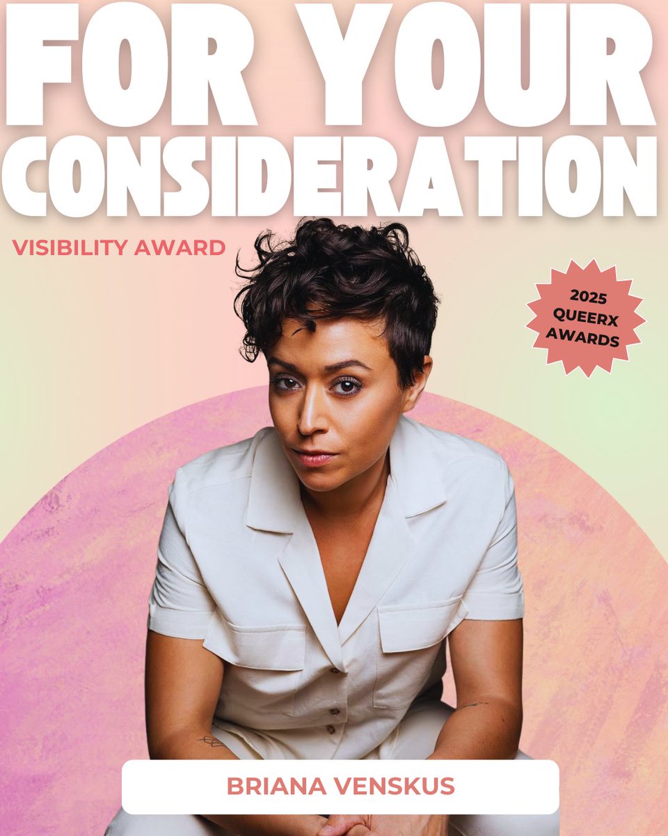 #2025QueerXAwards | For Your Consideration - Visibility Award: Briana Venskus

Briana is a queer actress who is known for her roles on television series’ such as “The Walking Dead” &amp; “Agents of S.H.I.E.L.D”. Briana is portraying the role of Eliza on the new series Unconventional
