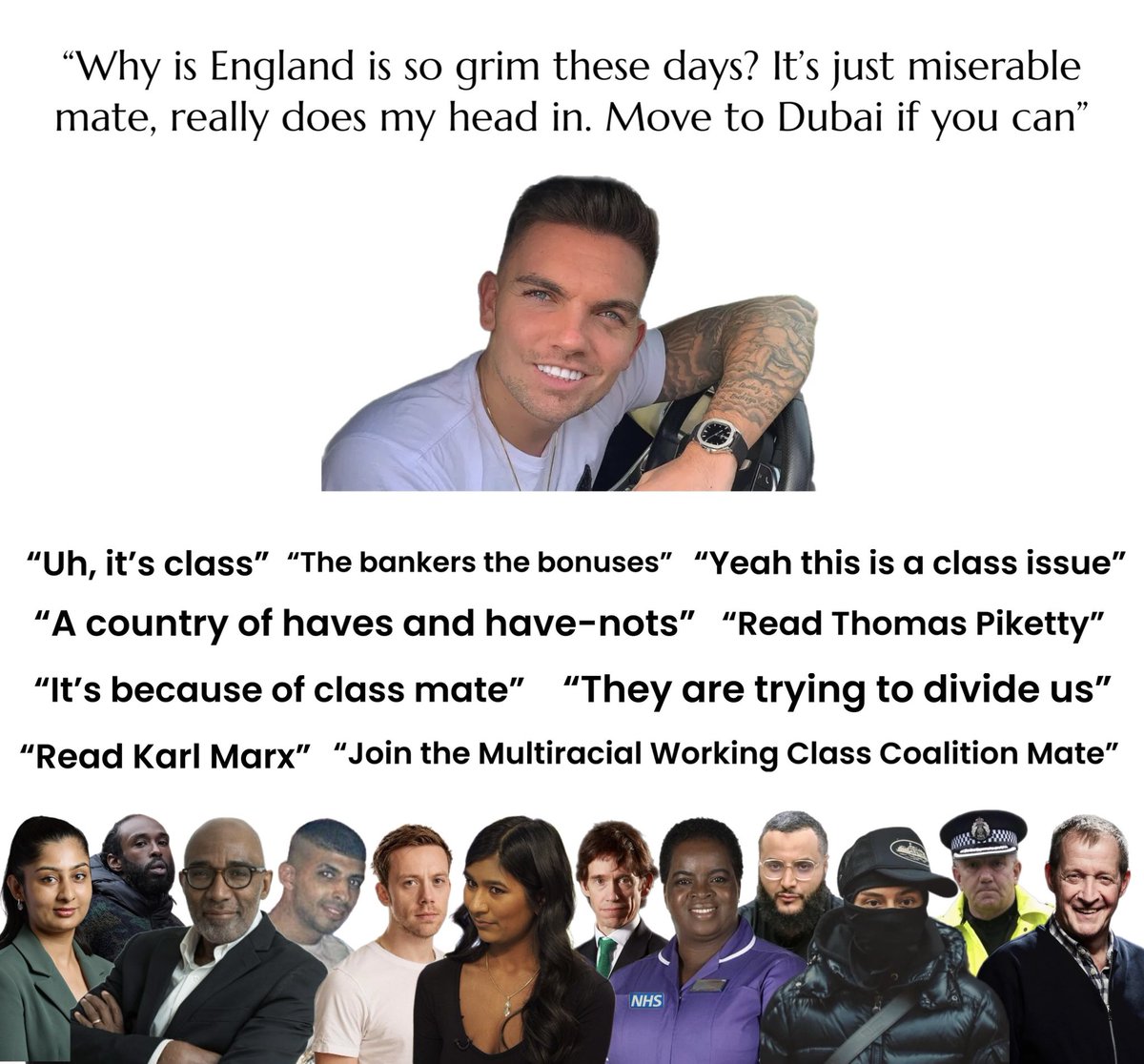 kunley_drukpa's tweet image. “We rarely talk about class privilege anymore. Who speaks for the British Working Class these days? We need to talk about class more. It’s really all about class at the end of the day isn’t it?”