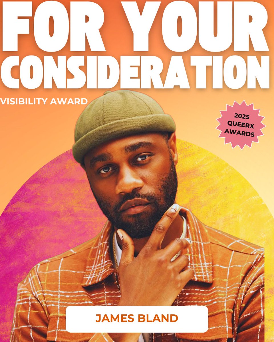 #2025QueerXAwards | For Your Consideration - Visibility Award: James Bland

James is an actor, model, writer &amp; producer. His best known work is on the web series titled “Giants”, winning multiple awards. James is portraying the character of Dan on the new series “Unconventional”.