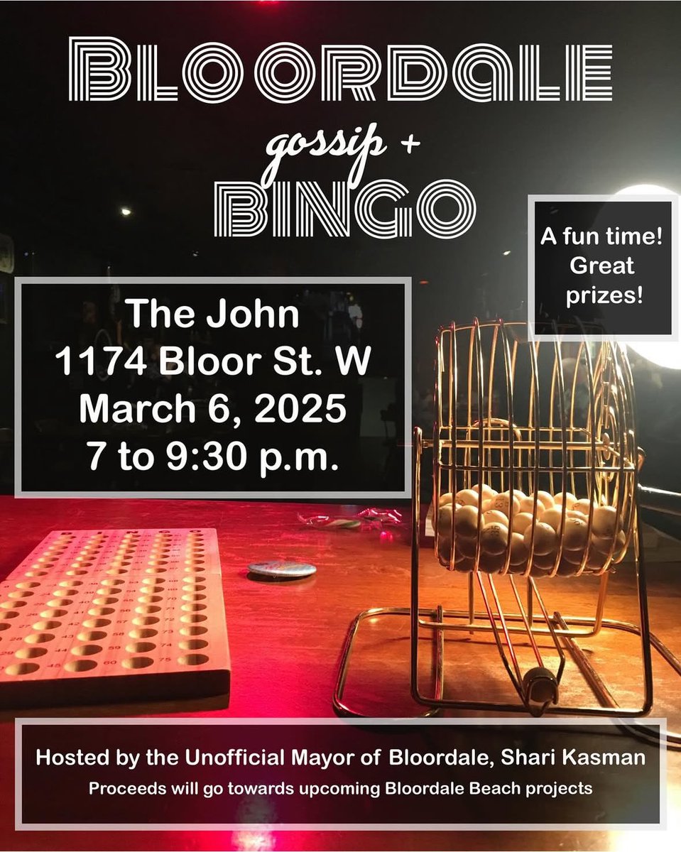 West End Phoenix (@westendphoenix) on Twitter photo If you’re a fan of <a href="/smkasman/">Shari Kasman</a> West End Whispers column in the pages of WEP, you be thrilled to know her Bloordale gossip bingo is back at The John next Thursday, but you didn’t hear it from us. If you’re a fan of <a href="/smkasman/">Shari Kasman</a> West End Whispers column in the pages of WEP, you be thrilled to know her Bloordale gossip bingo is back at The John next Thursday, but you didn’t hear it from us.