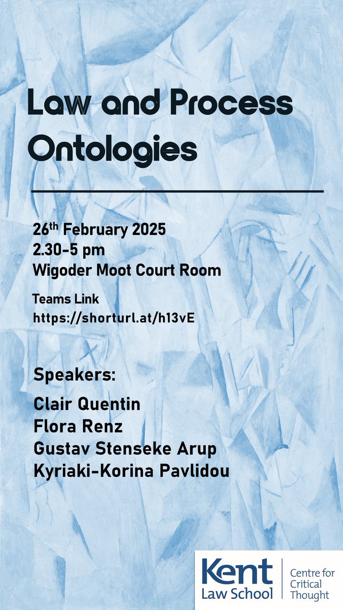 Law and Process Ontology - Workshop. 
Tomorrow at 2.30 pm (GMT)  

Join it at this Teams Link: shorturl.at/h13vE