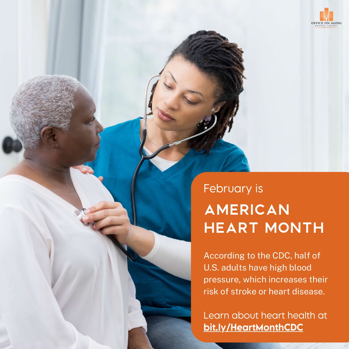 oc_ooa's tweet photo. ♥ February is American Heart Month!

Heart health matters at every age. Learn about risk factors, healthy habits, and steps to protect your heart.

🔗 Get tips: https://t.co/3QVYgZHRss

#OCOfficeOnAging #OlderAdults #OrangeCounty #HeartDisease #AmericanHeartMonth https://t.co/NHVk1DRmli