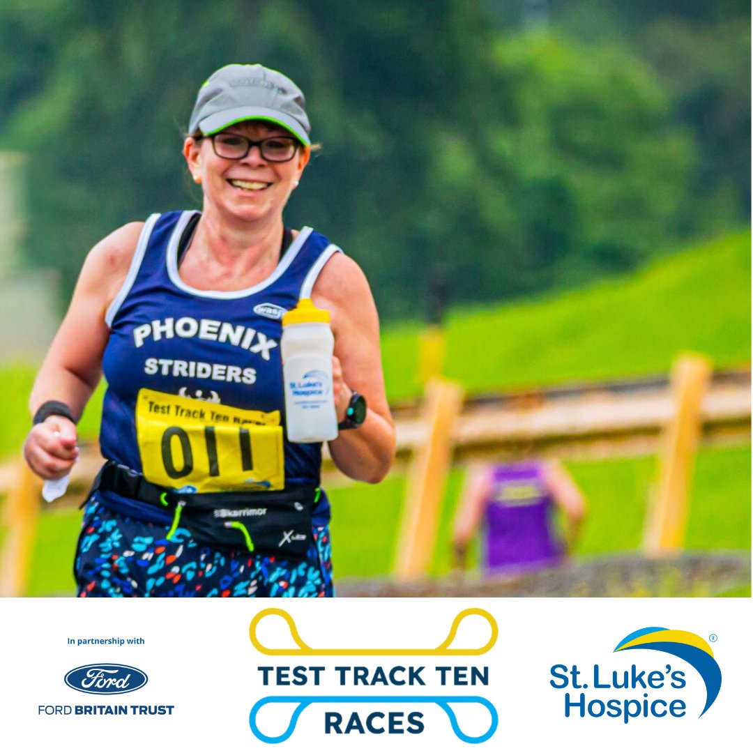 “Having survived cancer, my mantra is ‘I run because I can’, so I am always attracted to races that raise funds for worthy causes - Sue Bannocks, who has signed up to once again run the Test Track Ten Races. Register today - stlukeshospice.com/test-track-ten…  
#LoveStLukes
