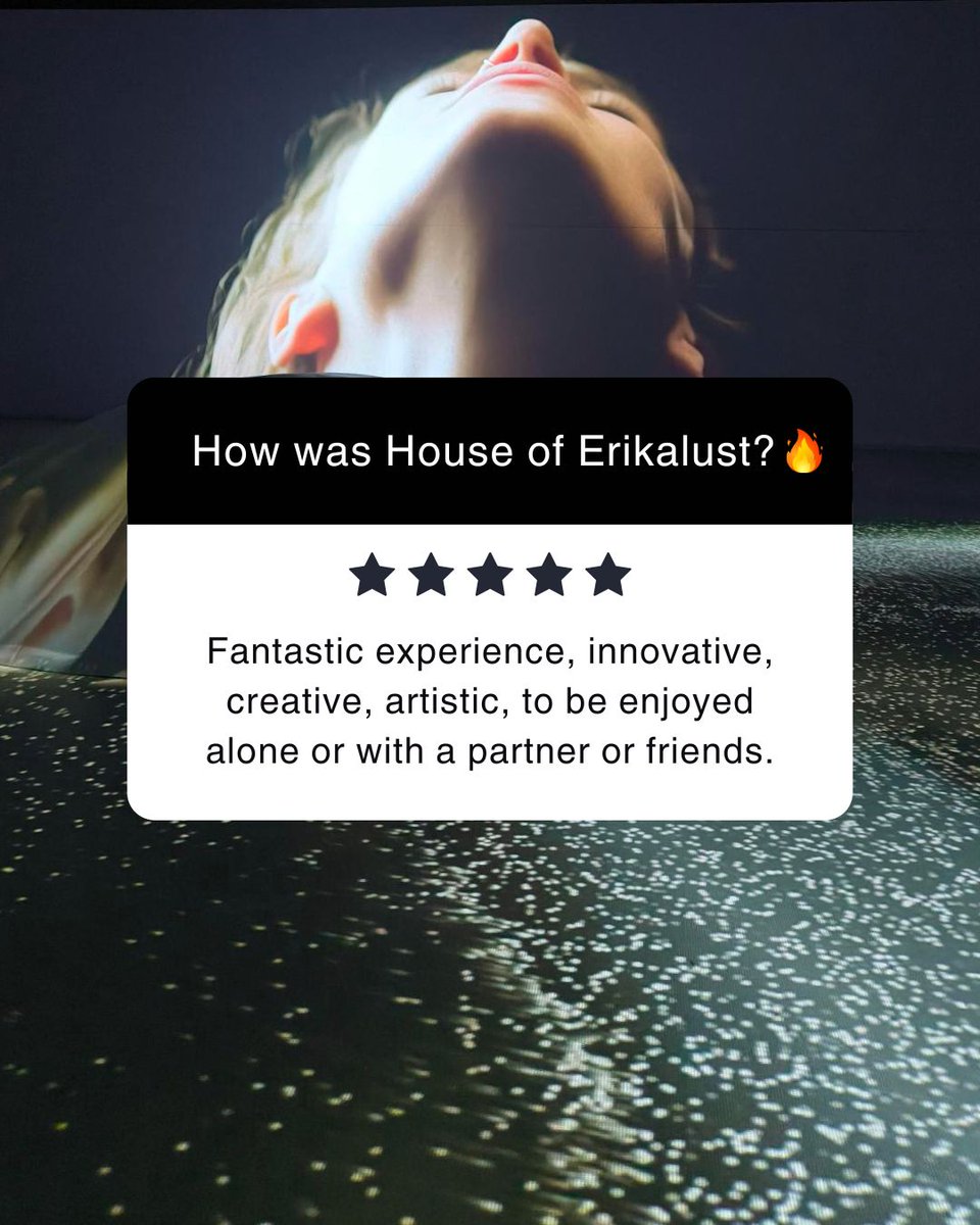 Those who have experienced House of ERIKALUST describe it in one word: UNFORGETTABLE.​
Art, sensuality, and technology come together in a unique experience that awakens all your senses. Haven’t tried it yet? Now’s your chance!​
Tickets &gt; bit.ly/HOELTickets 🔥