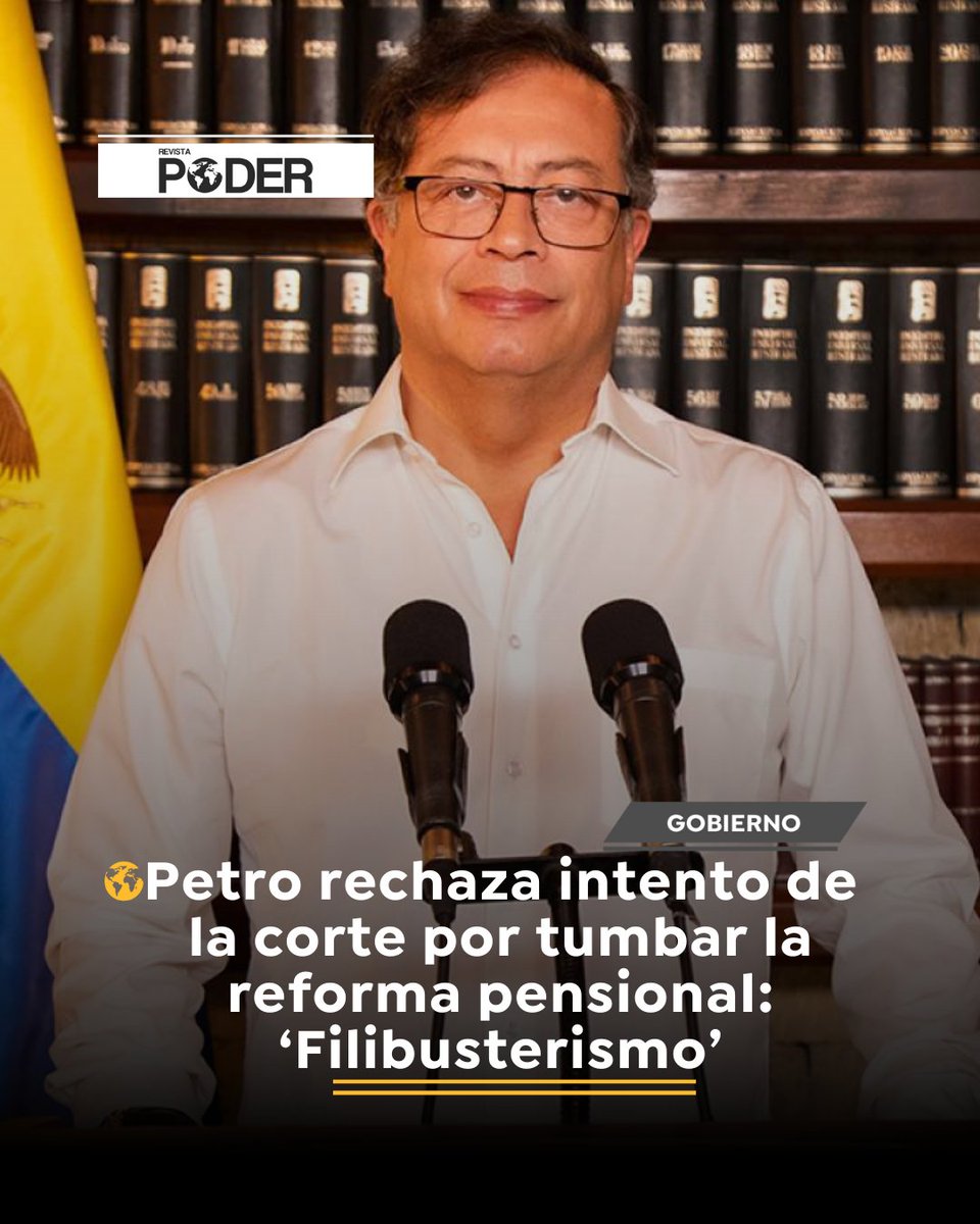 PoderRevis33300's tweet image. #RevistaPoderInforma| Gustavo Petro defendió la reforma pensional en sus redes sociales, argumentando que la Corte Constitucional no puede invalidarla, ya que no hubo vicios de trámite durante su discusión en el Congreso.
#GustavoPetro #RevistaPoder #CorteConstitucional