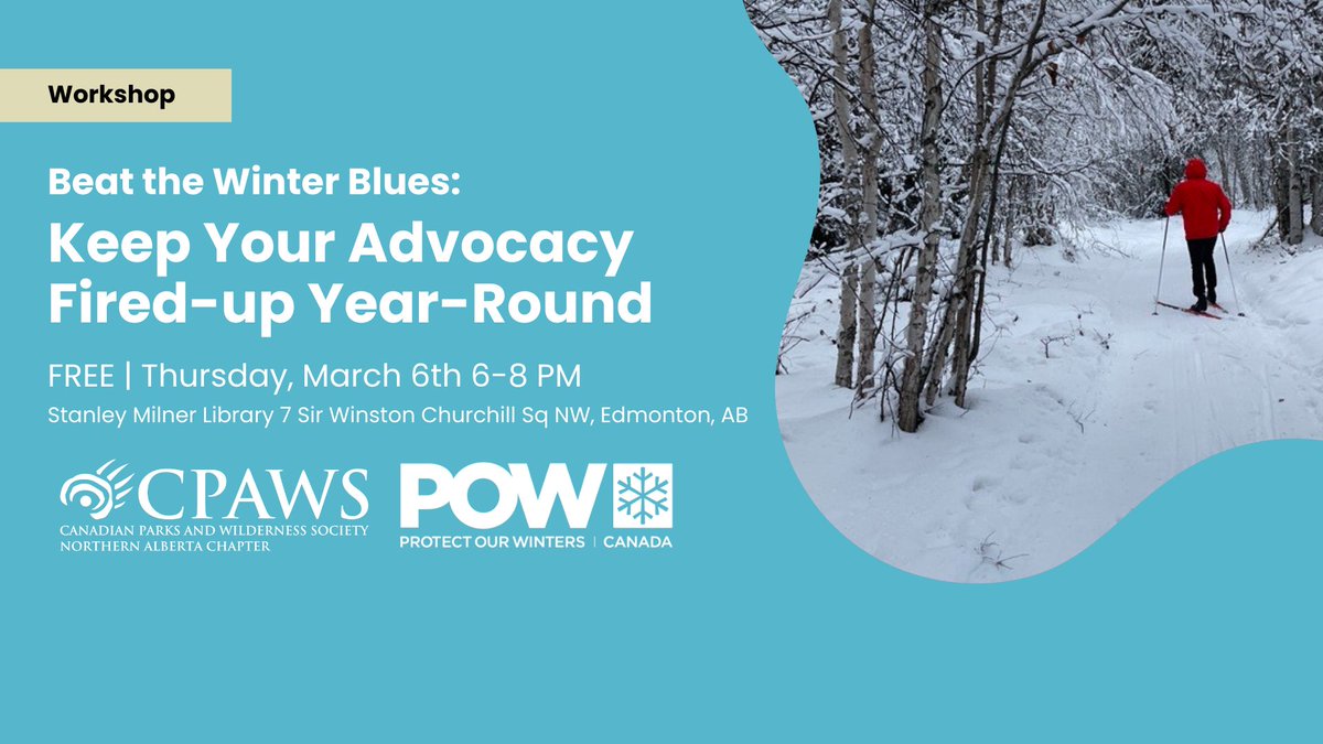 FREE EVENT: We're hosting a workshop with @powcanada.bsky.social 's Edmonton Chapter next Thursday. Learn crucial steps to engage with elected officials, write your own script about the issues you care most about, and learn how to keep the momentum going! eventbrite.ca/e/beat-the-win…