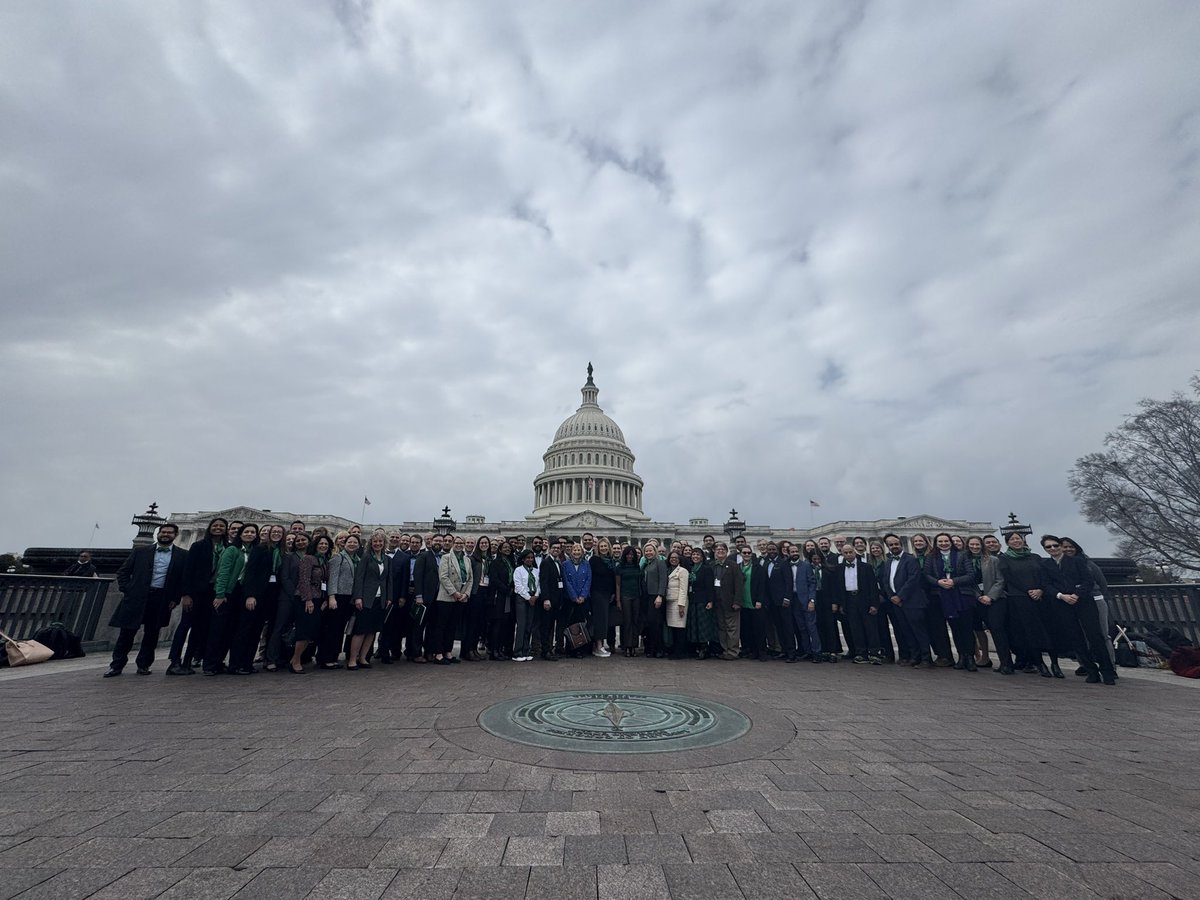 This is what #AANadvocacy in action looks like! #NOH25 and <a href="/AANmember/">American Academy of Neurology</a> here on Capitol Hill advocating for our patients, families, and profession 💚 Extend #telehealth, fully fund <a href="/NIH_NINDS/">NINDS</a> and stop cuts to #Medicare reimbursement!
