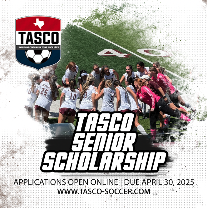 Heads up #TXHSSoccer Seniors! The #TASCO Senior Scholarship application is available online at tasco-soccer.com! One male and one female Senior player in each region will be selected for a scholarship. Deadline to apply is April 30! #TXHSSoc