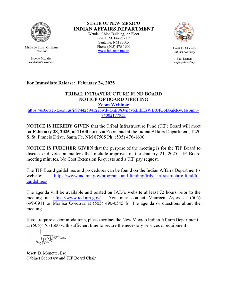 New Mexico Indian Affairs Department tweet media