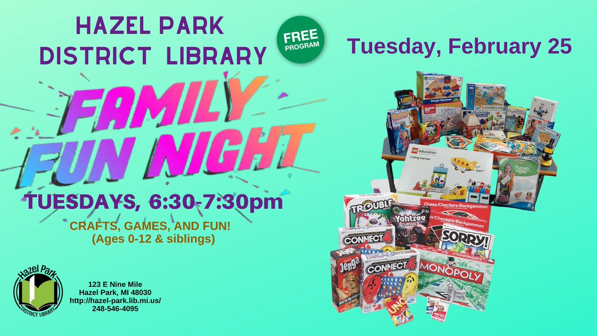 Come play with our science kits tonight, Tuesday February 25 at 6:30pm.  You can check them out afterward if you wantl.  If you have a little one that would like to come, I'll be putting out the magnatiles, blocks and everything else on our storytime cart also.