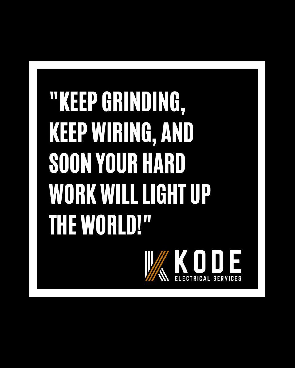 KodeElectricYGK's tweet image. A little #WednesdayWisdom for you! #ygk #PoweringYourProjects