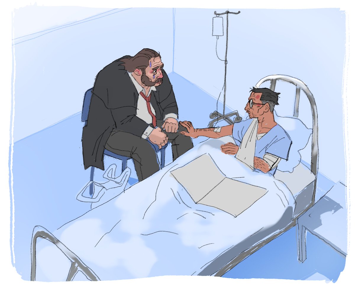 Hospital visit
#DiscoElysium #HarryDuBois #KimKitsuragi