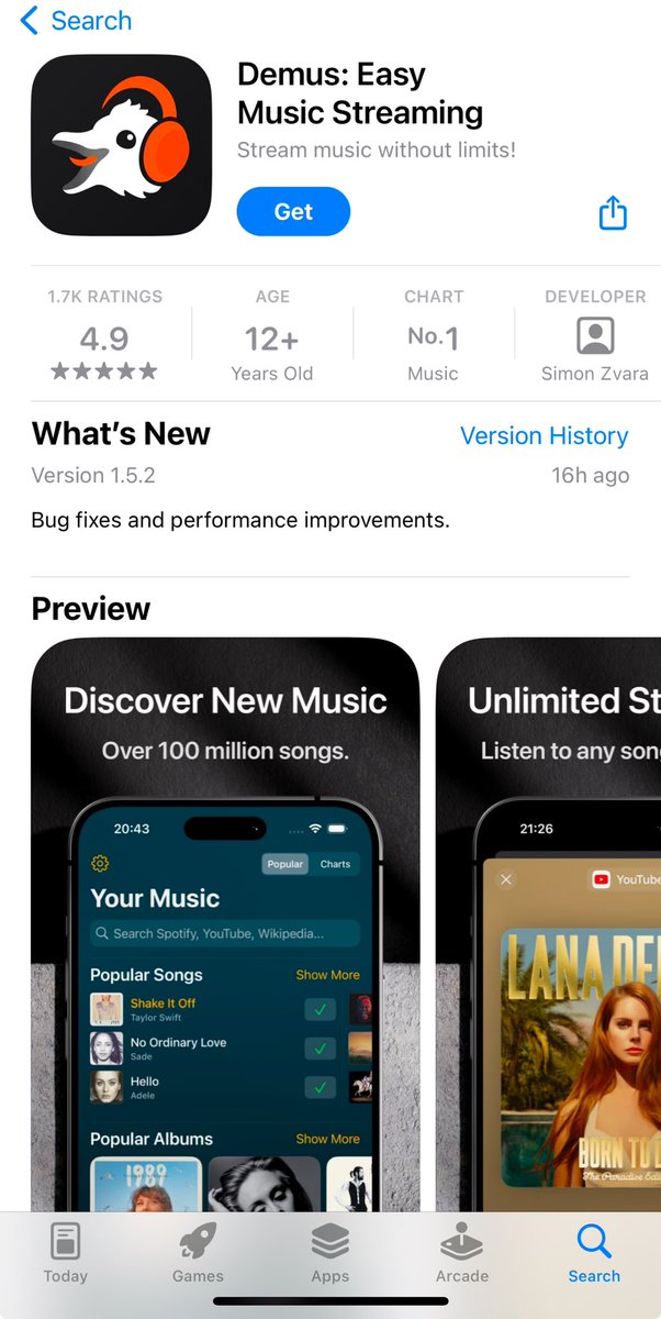 ceschito's tweet image. Ottieni Demus sull'App Store per ascoltare la tua musica preferita gratuitamente, senza pubblicità e con salti illimitati!
#demus