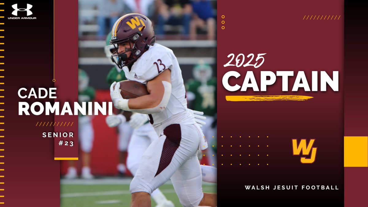 Walsh Jesuit Football (@walshjesuitfb) on Twitter photo Congratulations to <a href="/CadeRomanini/">Cade Romanini</a> on being selected as our first captain for the 2025 season! Congratulations to <a href="/CadeRomanini/">Cade Romanini</a> on being selected as our first captain for the 2025 season!