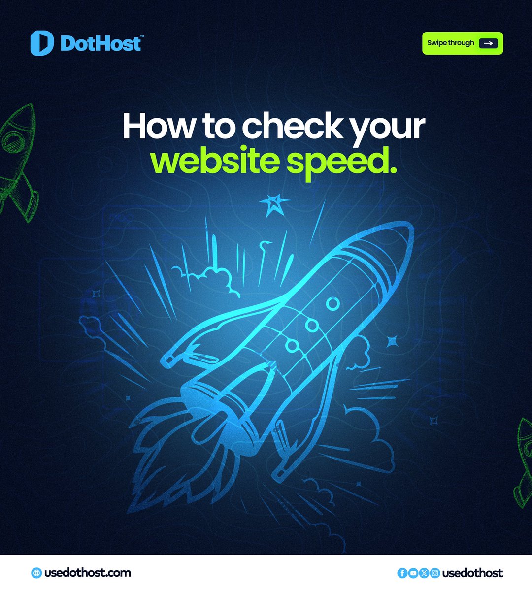 usedothost's tweet photo. As a website owner, you probably know that speed matters. But how do you know if your website is loading fast enough? Slow websites can hurt your business, but don’t worry—calculating your website speed is simple. 

Here’s how you can do it!

A Thread https://t.co/5WfgH1WgqM