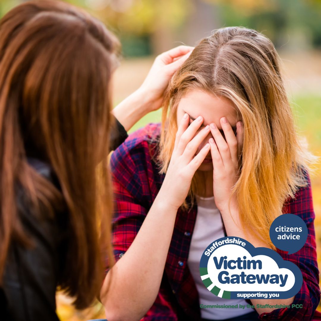 Confiding in someone you trust after experiencing a crime can help you feel you are not alone, but if don’t feel you can talk to someone close or you may have no one you trust, we offer free, confidential emotional and practical support. You can call us on 0330 0881 339.

#SVG