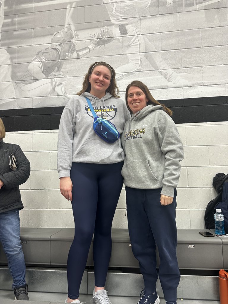 Great to see former Laker Brianna O’Donnell at our game on Saturday. Loved Iowa Lakes and grew so much!! Doing big things getting her PhD at University of Iowa in Biology.
