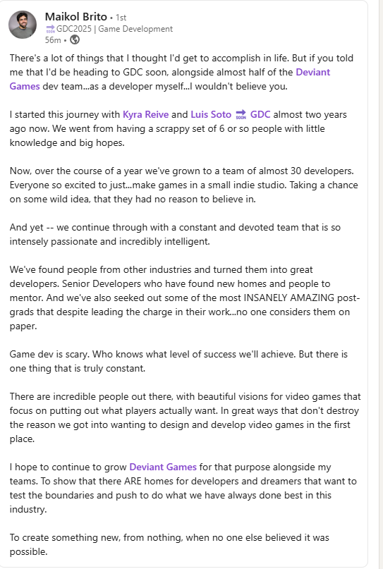 Wanted to share some info. and let ppl know what i have been working on!
linkedin.com/posts/maikol-b…

#indiegame #indiegame #indiestudio #unreal #Steampunkmod #ark #developing #GDC2025