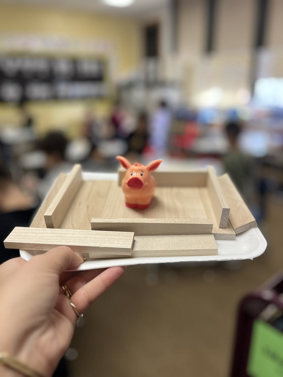 Last week we read “The True Story of the Three Little Pigs” and we compared and contrasted the pigs’ and wolf’s point of views! This week we used different materials to build a house for a pig that would survive the big bad wolf (Mrs. Undercuffler’s hair dryer.)  🐷🐺#STREAM