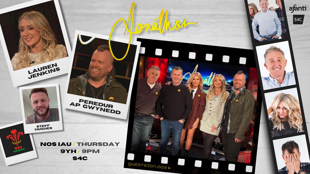 Ar y rhaglen nos Iau mae'r cyflwynydd rygbi Lauren Jenkins, gitarydd Pendulum Peredur ap Gwynedd, ac yn ymuno â ni o Washington DC mae cyn-ganolwr y Scarlets a'r Dreigiau Steff Hughes!

Joining us on Thursday - <a href="/laurenemmaj/">Lauren Jenkins</a>, <a href="/Pendulum/">Pendulum</a> guitarist <a href="/Perryguitar666/">Peredur ap Gwynedd</a>, and <a href="/steffhughes/">steff hughes</a>!