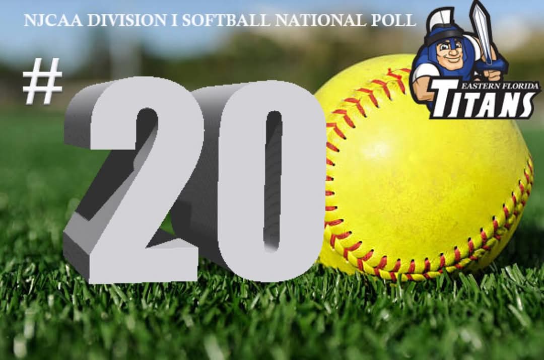 Did you know... Eastern Florida State College Titans are ranked 20th in the Nation heading into conference play?
Now you know.... 💪🥎
#RollTitans⚔️