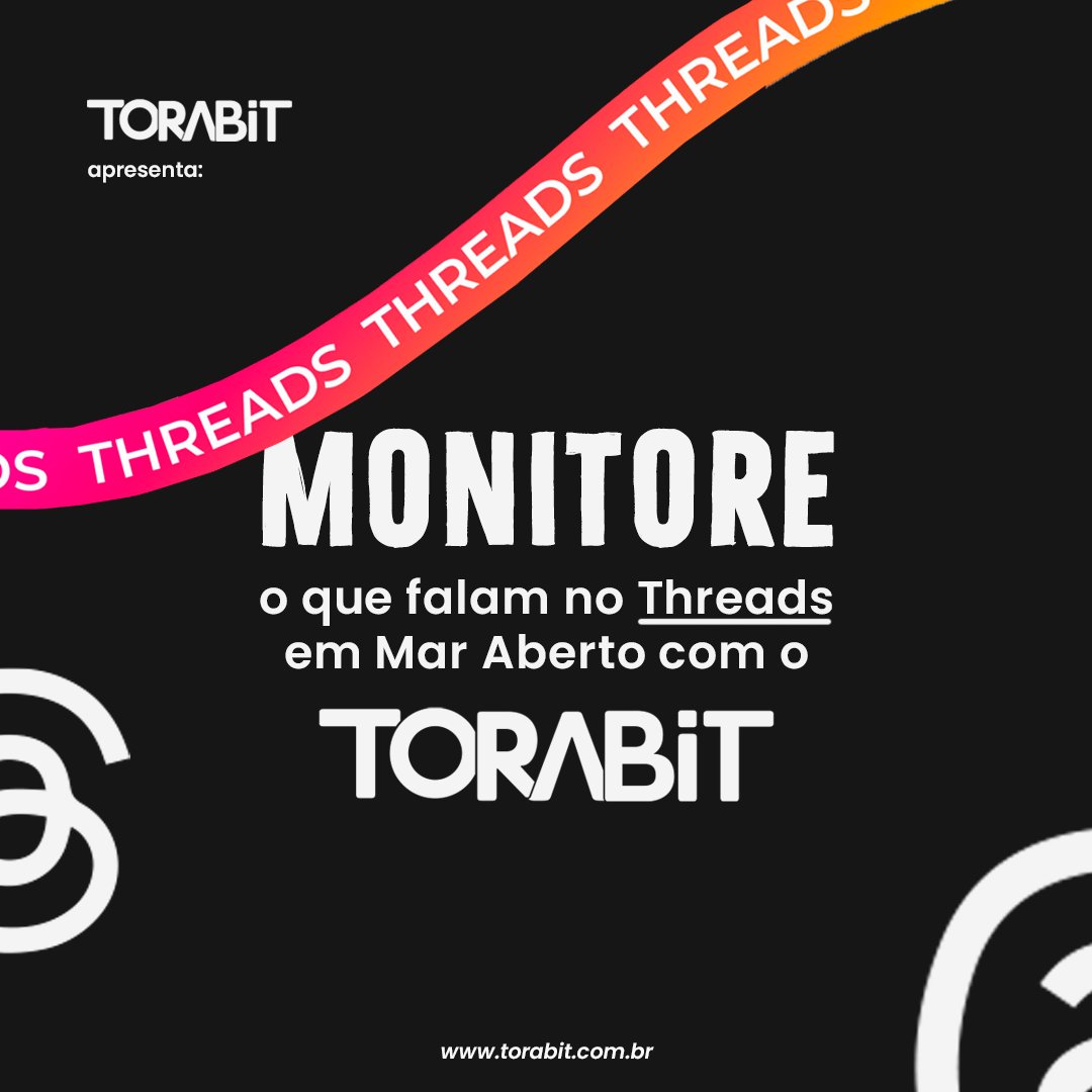 tora_bit's tweet image. O Threads já alcançou a marca de 300 milhões de usuários ativos por mês e 100 milhões por dia! Sua marca já está acompanhando o que falam por lá? Não perca tempo e monitore tudo com o Torabit. Fale com a gente: contato@torabit.com.