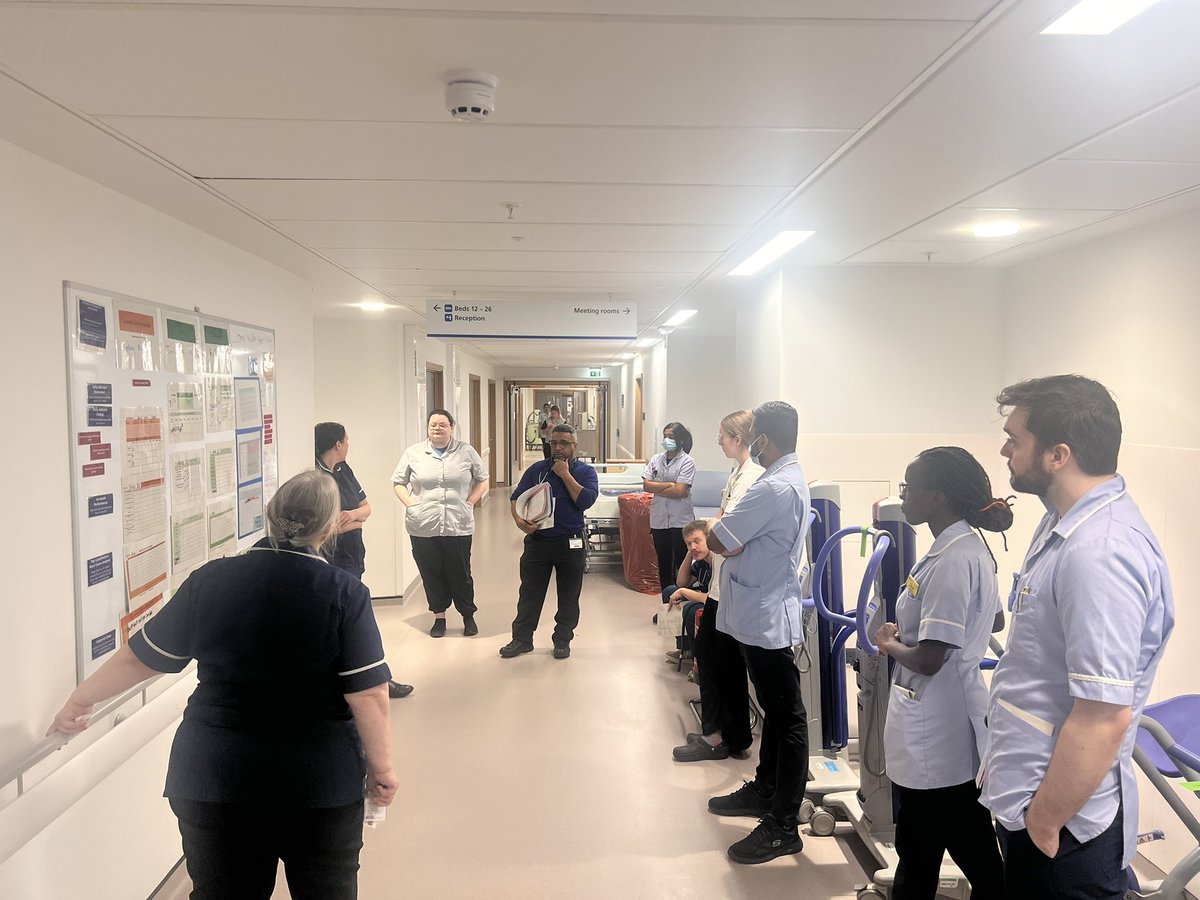 Had the chance to attend the daily management system (DMS) huddle on two wards as most of new nurses were working also. It was great to connect with them- not just in a teaching capacity but also in a broader sense.