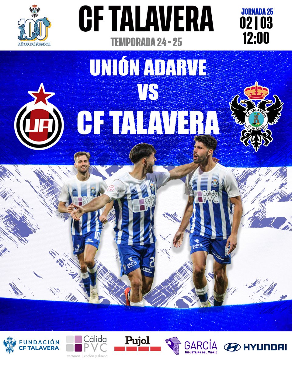 💥 Jornada 25

🆚 <a href="/UnionAdarve/">AD Unión Adarve</a> 
🏟 Vicente del Bosque
📅 Domingo 2 de marzo
⏰ 12:00 horas
🎟️ Entrada libre hasta completar aforo