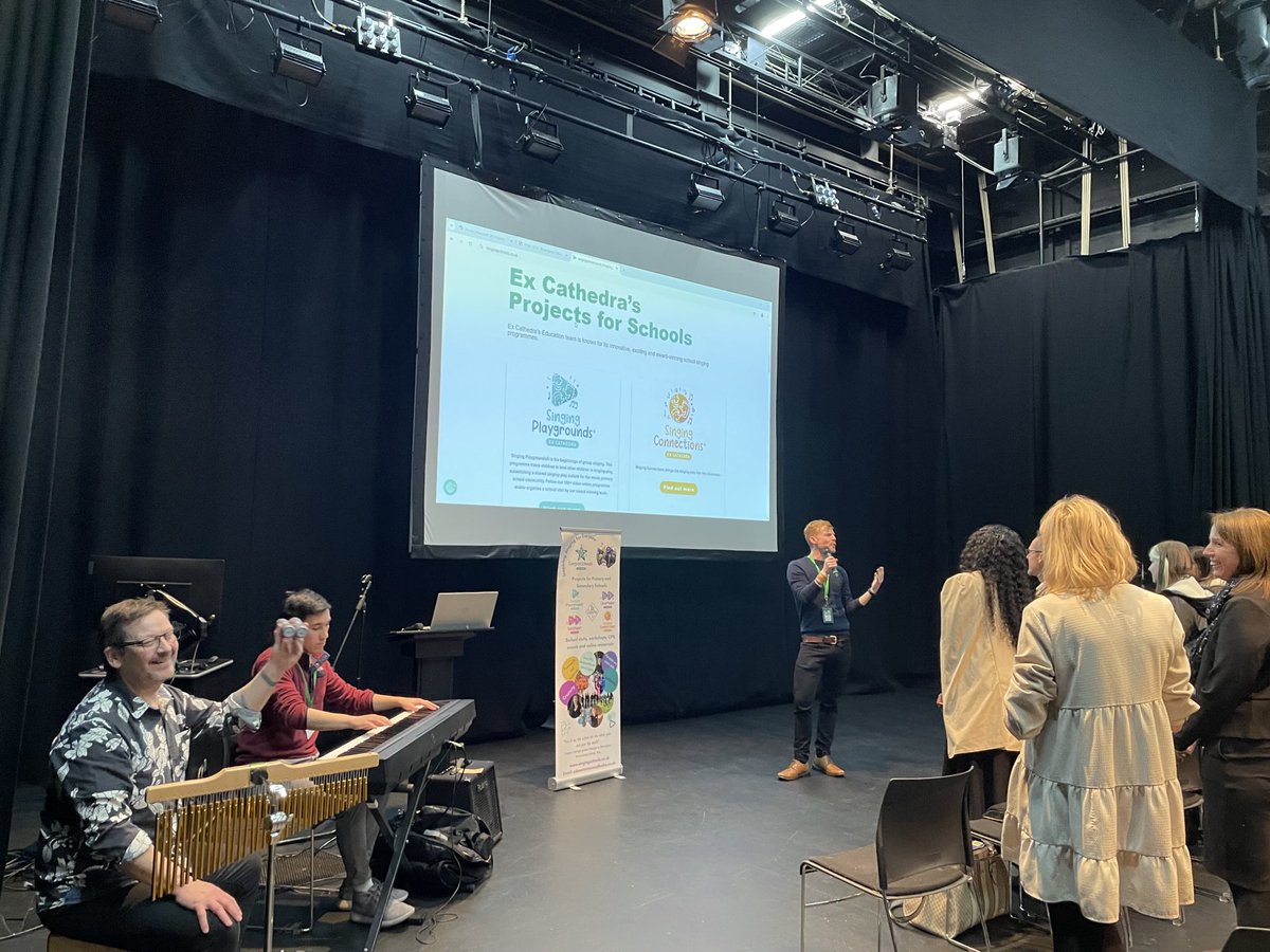 Ex Cathedra’s Education & Participation team (@excathedraed) on Twitter photo 🙏 for inviting us <a href="/SFE_Tweets/">Services For Education</a> <a href="/sharonbellSFE/">Sharon Bell</a>
🎶Getting everyone singing at the <a href="/BhamMEP/">BMEP</a> <a href="/SFE_Tweets/">Services For Education</a> conference
Bham schools have free access to our <a href="/SingPlaygrounds/">Singing Playgrounds</a> & ChoirMaker digital resources
‘My favourite event of the year’ - teacher 🙏 for inviting us <a href="/SFE_Tweets/">Services For Education</a> <a href="/sharonbellSFE/">Sharon Bell</a>
🎶Getting everyone singing at the <a href="/BhamMEP/">BMEP</a> <a href="/SFE_Tweets/">Services For Education</a> conference
Bham schools have free access to our <a href="/SingPlaygrounds/">Singing Playgrounds</a> & ChoirMaker digital resources
‘My favourite event of the year’ - teacher