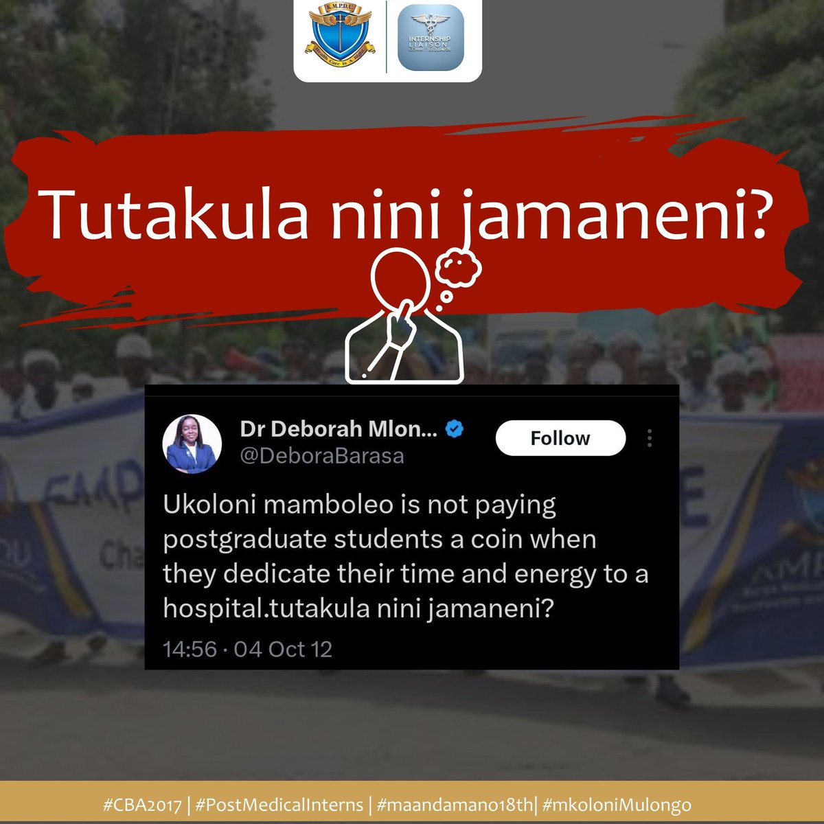 MOH is treating doctors like candles—burn them out, then act surprised when the light goes off

#PostInterns
#MafiaHouse
#KimtaiMuthoniMulongo