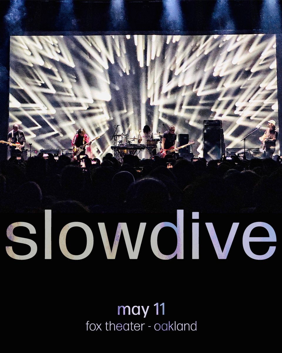 JUST ANNOUNCED 📢 <a href="/slowdiveband/">Slowdive</a> is stopping by Oakland on 5/11 🔦 Presale begins Thursday, 2/27 at 10am with password = moonglow 🔆 

🎟️: Tickets on sale Friday, 2/28 at 10am!
ℹ️: bit.ly/3Qy966P