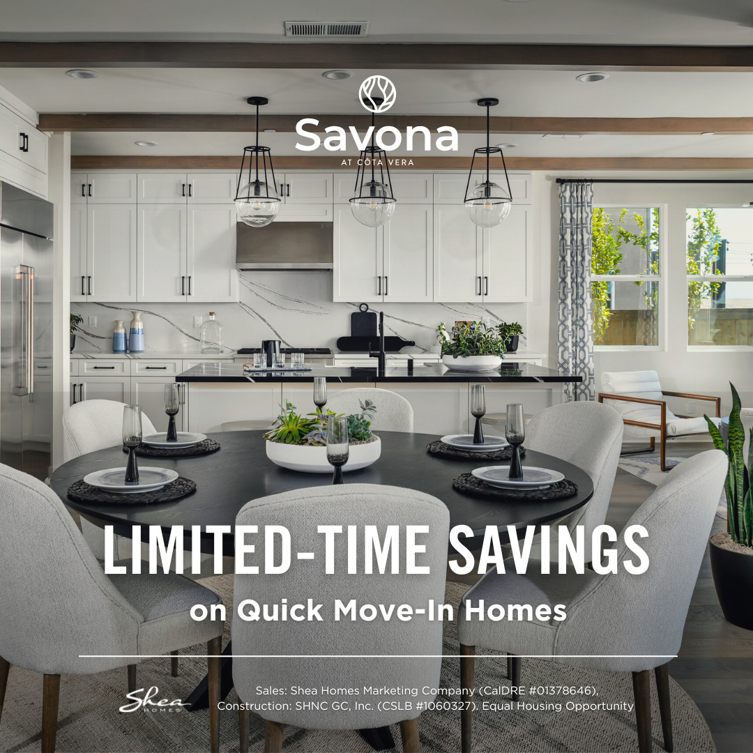 Take advantage of limited-time incentives at Savona! Move-in ready homes available at Otay Ranch, and you'll want to see this neighborhood in person.

Contact a Community Representative to learn more about your options. cmmun.it/42z1ubk