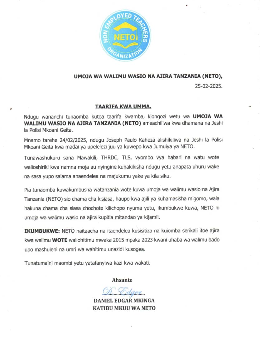 NI MSIBA WENU HATUTAKIWI KUŴAPANGIA NAMNA YA KUOMBOLEZA.

1.Hamtakiwi kujieleza sana kwani kwa madhila ya Ukosefu wa Ajira inajitosheleza. 

2.Madai yenu ni ya kijamii na kisiasa hivyo hakuna kosa lolote kushirikiana iwe na taasisi za kijamii ,kidini au kisiasa.Ufumbuzi wa