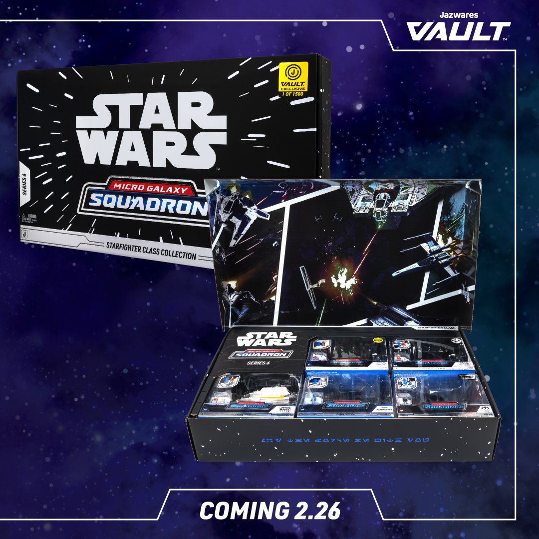 Deploy the aces of the fleet with the Star Wars Micro Galaxy Squadron Starfighter Class Collection (Series 6) 

Feat. all five Series 6 Starfighter Class vehicles, with Rare &amp; Chase vehicles. Learn more: JazwaresVault.com

#StarWars #JazwaresVault #Collectibles #Jazwares