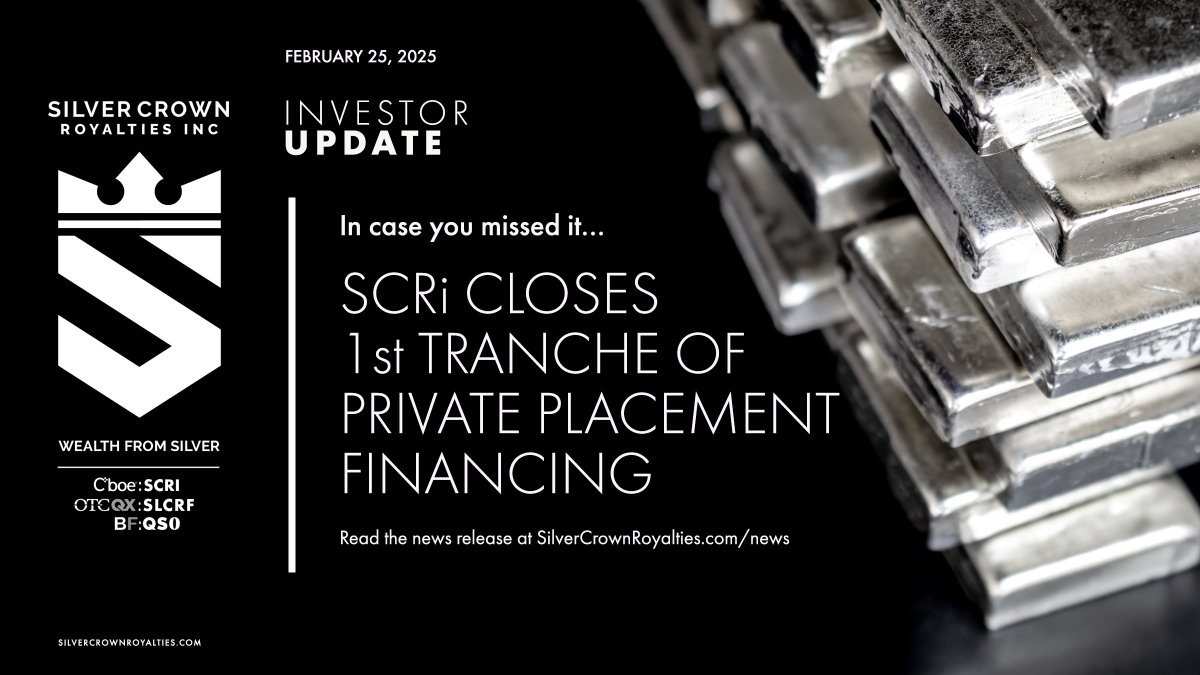 In case you missed it... Update on 1st tranche of financing
bit.ly/3F4D3Zz