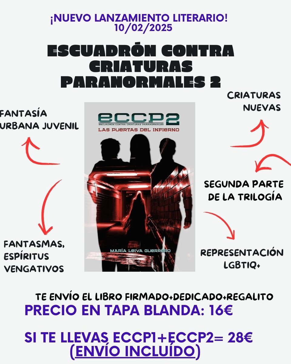 -Fantasía urbana juvenil
-Fantasmas y espíritus vengativos, banshees...
-Friends to lovers
-Enemies to friends
-Referencias a Supernatural, Stranger Things y Buffy Cazavampiros

¿Me ayudáis a difundir? En Amazon y también envío los ejemplares dedicados y regalito. 3000 GRACIAS.❤️‍🩹