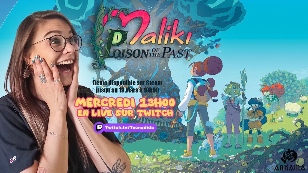 Demain à 13h on découvre le jeu Maliki ensemble 🩷 Je me réjoui de ce banger 
PS: ducoup j’ai craqué et recommandé des livres 😂😭
👉 twitch.tv/tsunadida