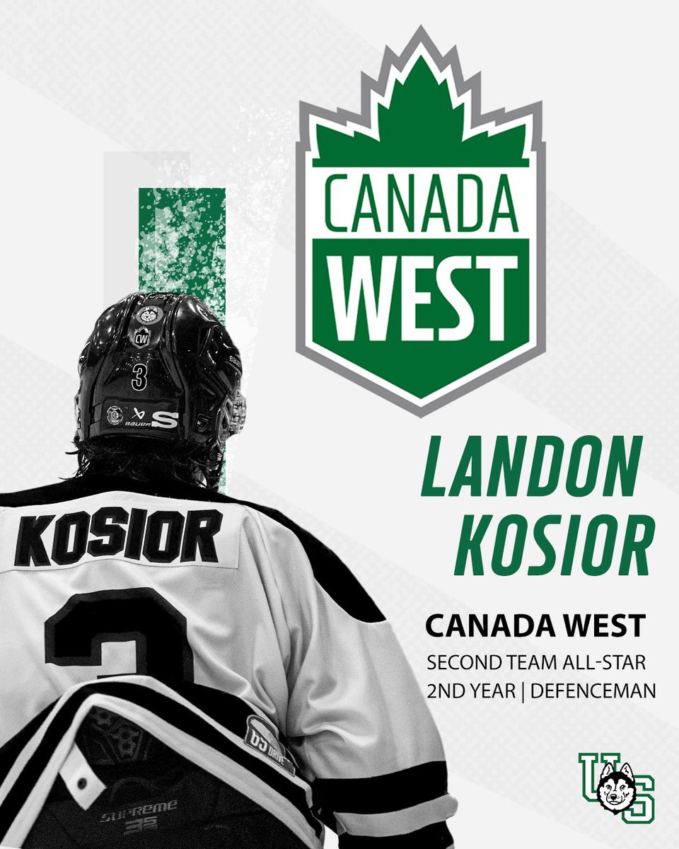 Three members of <a href="/HuskieMHKY/">Huskie Men's Hockey</a> have been named <a href="/CanadaWest/">Canada West</a> All-Stars for the 2025 Men’s Hockey Season! 🌟

Congratulations to Roddy Ross, Chantz Petruic, and Landon Kosior on your incredible 2025 seasons!

Catch all three all-stars in action this weekend at MBP as they take on the