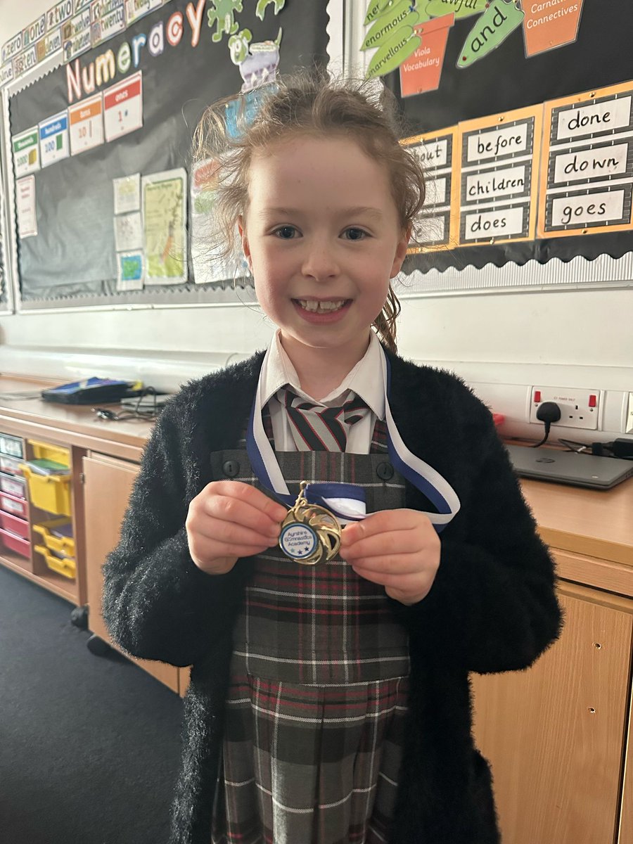 Congratulations to Room 4's Esme for being awarded this gymnastic competition medal #personalachievement